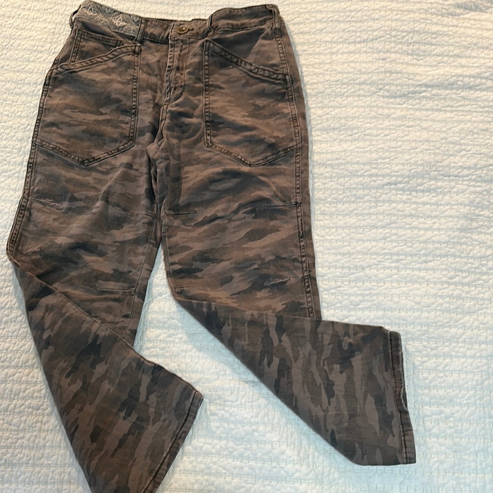 Anthropologie camo pants.